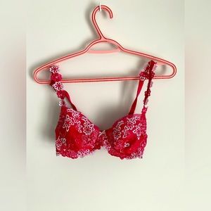 Flower Patterned Bra